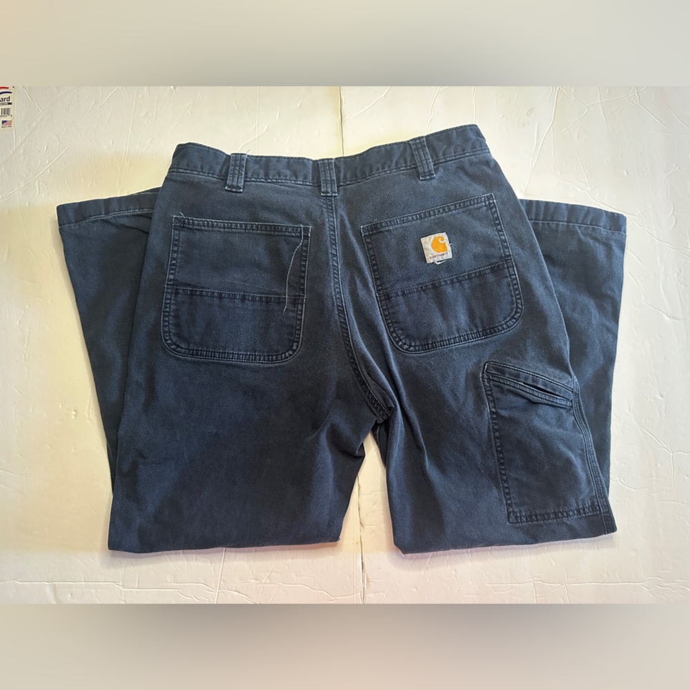 Carhartt Relaxed Fit Blue Pants 33x30 - Picture 6 of 9